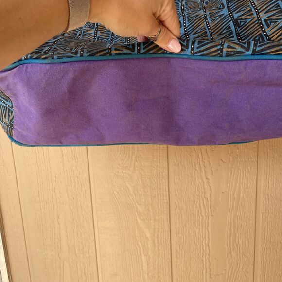 Vtg Laurel Burch Colorful Horses Mares EXTRA LARGE Shoulder Tote Beach Bag - Picture 12 of 16